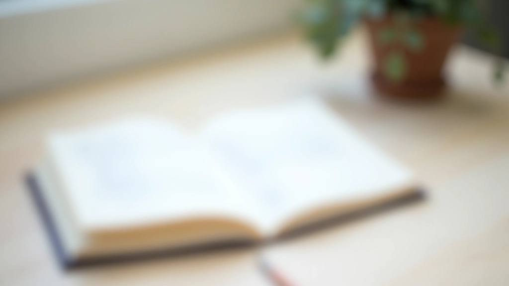 Open notebook with handwritten reflections, pen nearby, minimalist workspace with soft natural light