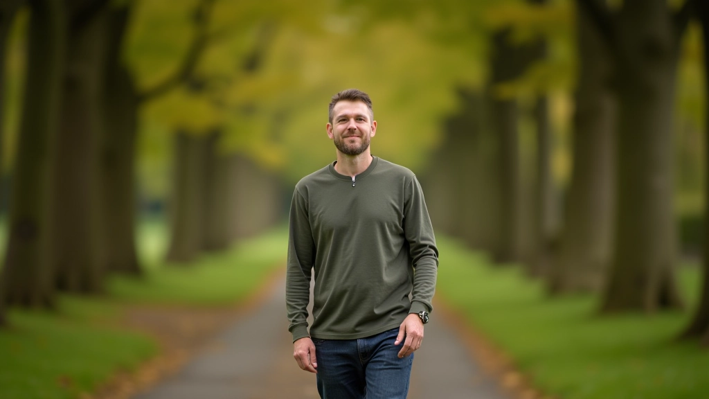 Person standing confidently in natural light, aligned with their values and principles